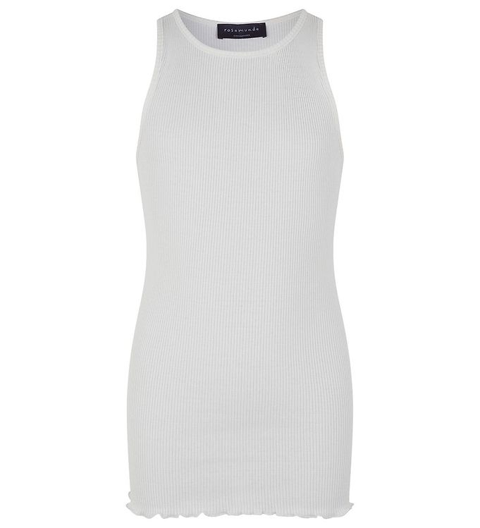 Rosemunde Tanktop - Silke/Bomuld - New White