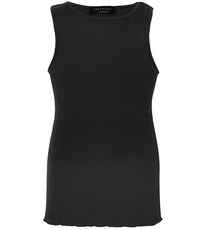 Rosemunde Tanktop - Silke/Bomuld - Sort