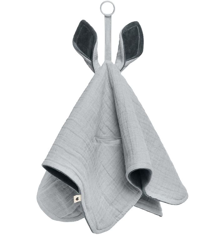 BIBS Nusseklud - 40x40 cm - Kangaroo - Cloud/Iron