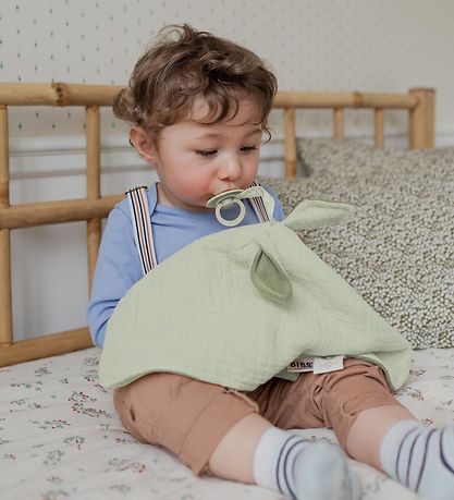 BIBS Comfort Blanket - 40x40 cm - Kangaroo - Sage/Hunter Green