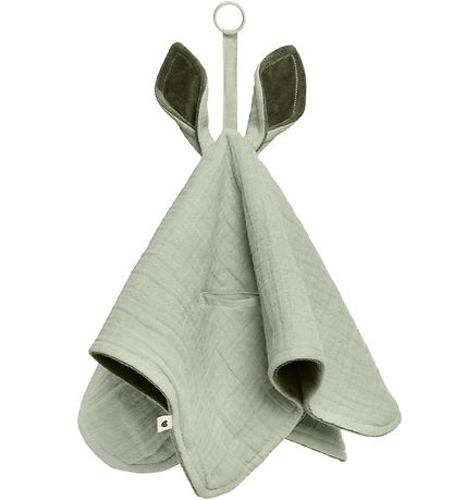 BIBS Comfort Blanket - 40x40 cm - Kangaroo - Sage/Hunter Green