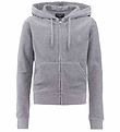 Juicy Couture Cardigan - Velour - Silver Marl Juicy Couture Cardigan - Velour - Silver Marl