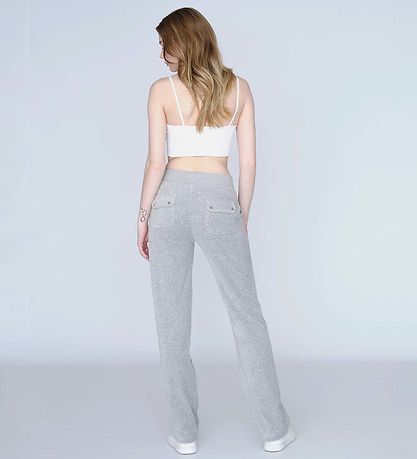 Juicy Couture Velourbukser - Silver Marl