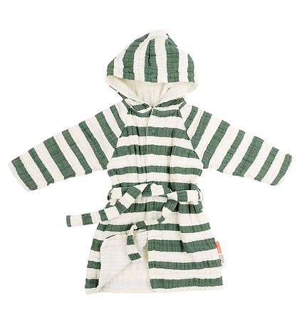 Done By Deer Badekåbe - Stripes Green Done By Deer Badekåbe - Stripes Green