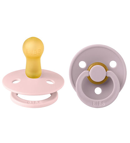 BIBS Colour Sutter - 2-pak - Str. 2 - Rund - Blossom/Dusky Lilac BIBS Colour Sutter - 2-pak - Str. 2 - Rund - Blossom/Dusky Lilac