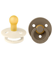 BIBS Colour Sutter - 2-pak - Str. 1 - Rund - Ivory/Dark Oak BIBS Colour Sutter - 2-pak - Str. 1 - Rund - Ivory/Dark Oak