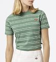 Dickies T-shirt - Cropped - Westover - Dark Ivy m. Striber Dickies T-shirt - Cropped - Westover - Dark Ivy m. Striber