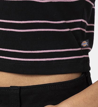 Dickies T-shirt - Cropped - Westover - Sort/Rosastsribet
