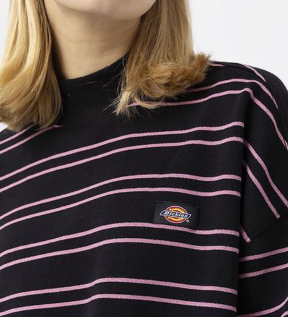 Dickies Sweatshirt - Westover - Sort/Rosastribet