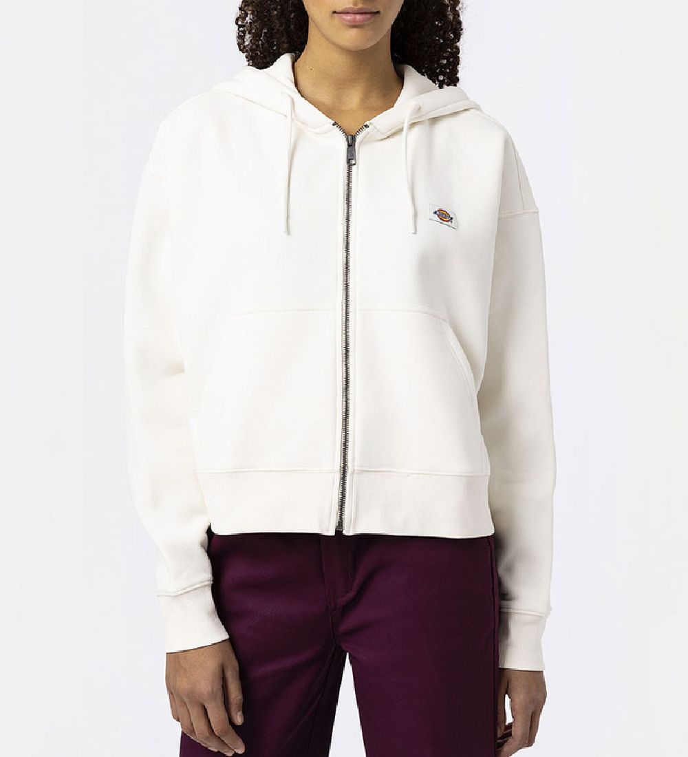 Dickies Cardigan - Oakport Zip - Ecru - Dickies - XXS - Xtra Xtra Small - Cardigans