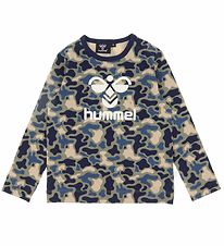 Hummel Bluse - hmlSteen - Vetiver Camouflage m. Logo Hummel Bluse - hmlSteen - Vetiver Camouflage m. Logo
