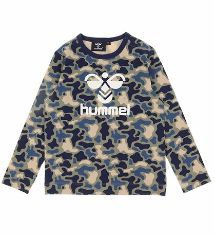 Hummel Bluse - hmlSteen - Vetiver Camouflage m. Logo Hummel Bluse - hmlSteen - Vetiver Camouflage m. Logo