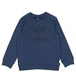 Hummel Sweatshirt - hmlSteen - Ensign Blue m. Logo