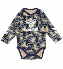 Body m/l Hummel - hmlSteen - Vétiver Camouflage av. Logo