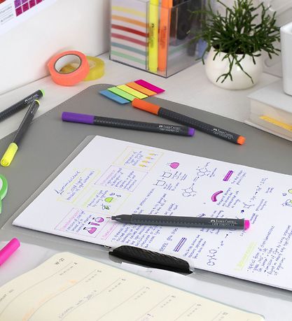 Faber-Castell Tuscher - Grip Finepen - 30 stk - Pastel/Neon Faber-Castell Tuscher - Grip Finepen - 30 stk - Pastel/Neon