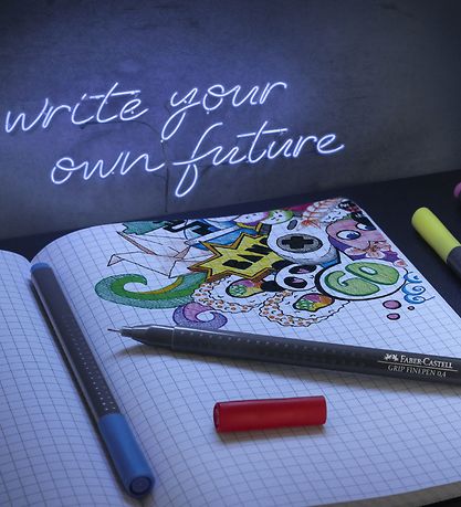 Faber-Castell Tuscher - Grip Finepen - 30 stk - Pastel/Neon Faber-Castell Tuscher - Grip Finepen - 30 stk - Pastel/Neon