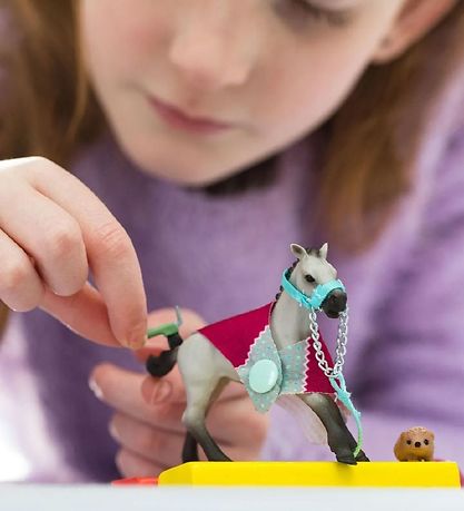 Schleich Horse Club - H: 7 cm - Legesjov Med Føl 42534 Schleich Horse Club - H: 7 cm - Legesjov Med Føl 42534