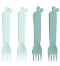 Done by Deer Cutlery - Fork - 4-Pack - Blue