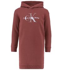 Calvin Klein Sweatkjole - Metallic Monogram - Terracotta Tile Calvin Klein Sweatkjole - Metallic Monogram - Terracotta Tile