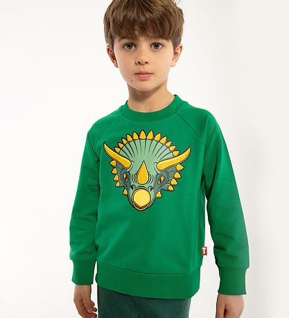 DYR Sweatshirt - DYRBellow - Green Triceratops