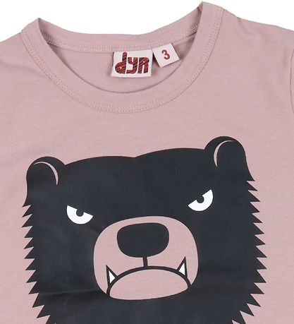 DYR T-shirt - DYRGrowl - Vintage Rose Bjørn