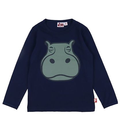DYR Blouse - Roar - Navy Hippopotamus