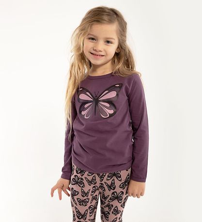 DYR Bluse - DYRRoar - Grey Mauve Sommerfugl