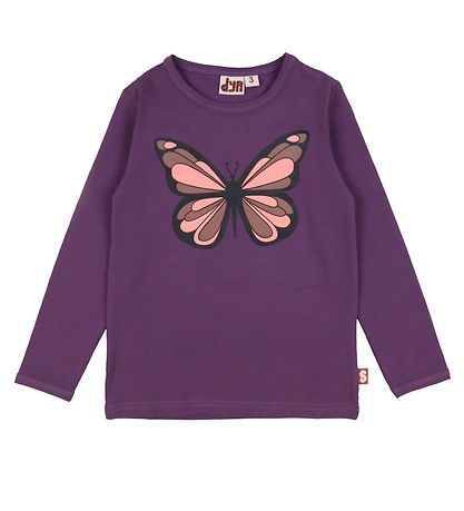 DYR Bluse - DYRRoar - Grey Mauve Sommerfugl