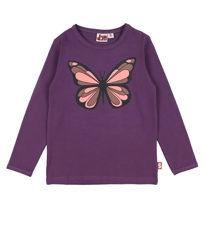 DYR Bluse - DYRRoar - Grey Mauve Sommerfugl