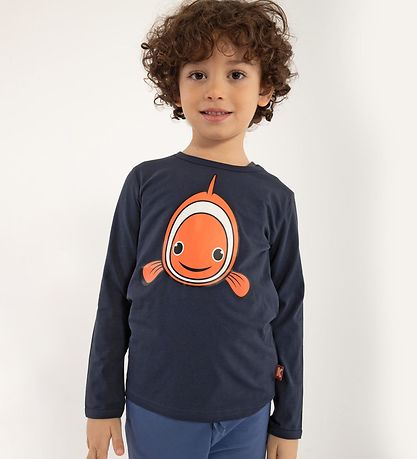 DYR Bluse - DYRRoar - Dark Navy Klovnefisk