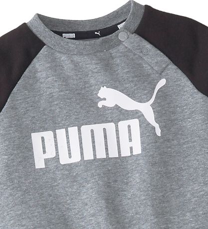 Ensemble de Jogging Puma - As Raglan - Gris Chiné/Noir Ensemble de Jogging Puma - As Raglan - Gris Chiné/Noir