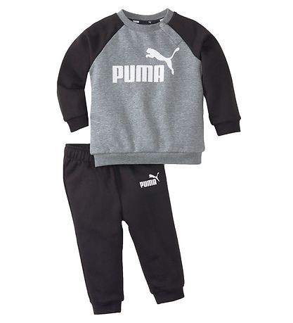 Ensemble de Jogging Puma - As Raglan - Gris Chiné/Noir Ensemble de Jogging Puma - As Raglan - Gris Chiné/Noir
