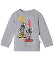 Stella McCartney Kids Sweatshirt - Painting Tubes - Gråmeleret Stella McCartney Kids Sweatshirt - Painting Tubes - Gråmeleret