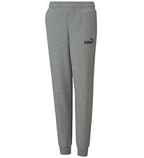 Puma Trousers - Ace Logo - Grey Melange Puma Trousers - Ace Logo - Grey Melange