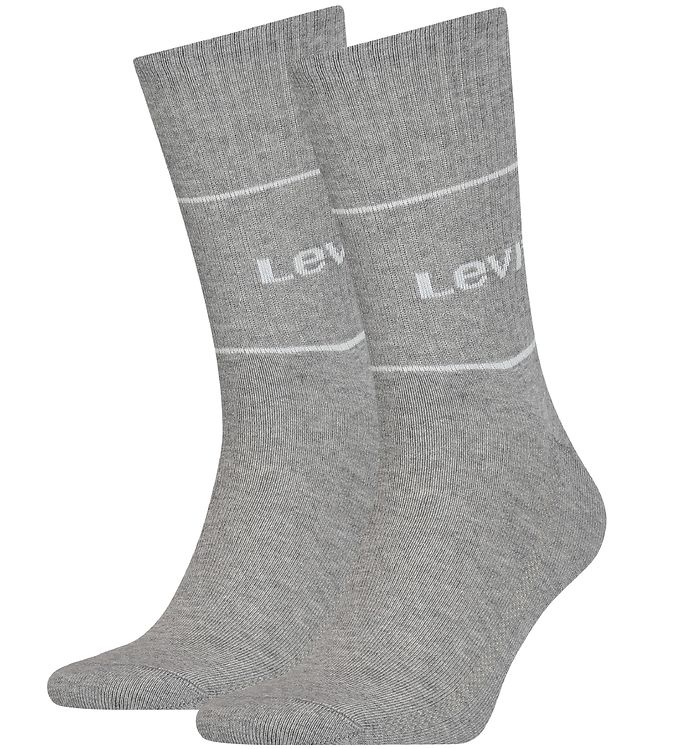 Levis Strømper 2P Organic Cotton Sock Grå Str 39/42