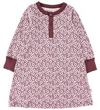 Katvig Natkjole - Bordeaux m. Æbler Katvig Natkjole - Bordeaux m. Æbler