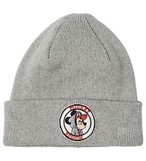 Name It Mütze - NmmMickey - Strick - Mickey Mouse - Grey Melange Name It Mütze - NmmMickey - Strick - Mickey Mouse - Grey Melange
