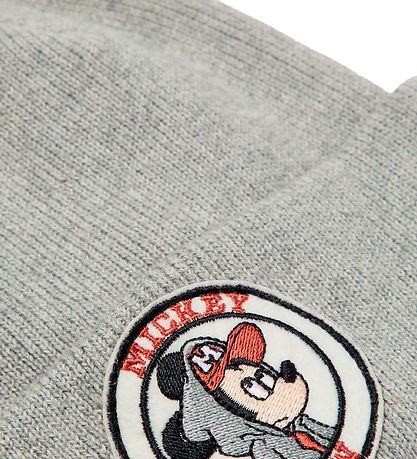 Name It Mütze - NmmMickey - Strick - Mickey Mouse - Grey Melange Name It Mütze - NmmMickey - Strick - Mickey Mouse - Grey Melange