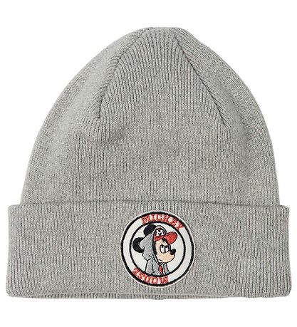 Name It Mütze - NmmMickey - Strick - Mickey Mouse - Grey Melange Name It Mütze - NmmMickey - Strick - Mickey Mouse - Grey Melange