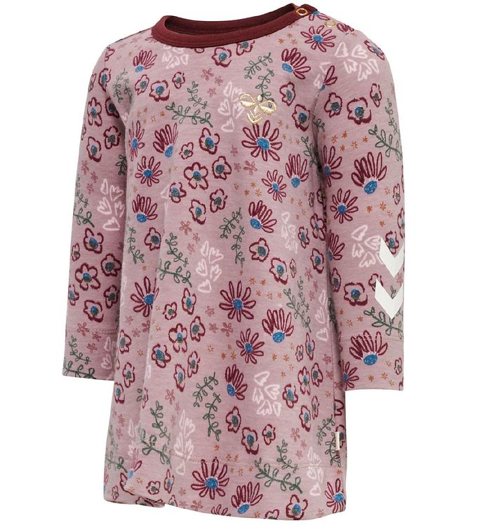 Hummel Kjole - hmlCRAYON - Woodrose m. Blomster