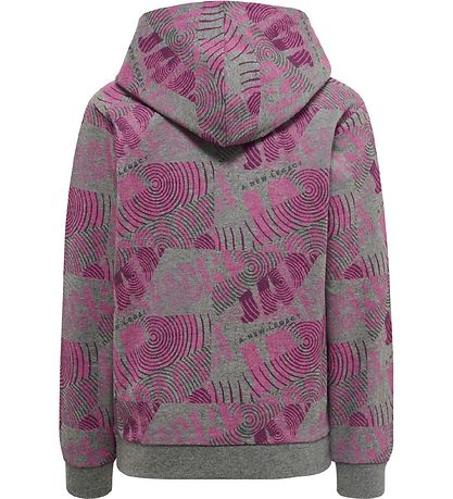 Hummel Hættetrøje - hmlSpace Jam Cuatro - Gråmeleret/Lilla Hummel Hættetrøje - hmlSpace Jam Cuatro - Gråmeleret/Lilla