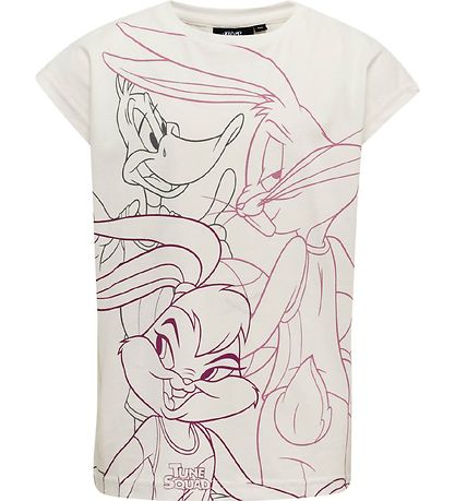 Hummel T-shirt - hmlSpace Jam Diez - Marchmallow Hummel T-shirt - hmlSpace Jam Diez - Marchmallow