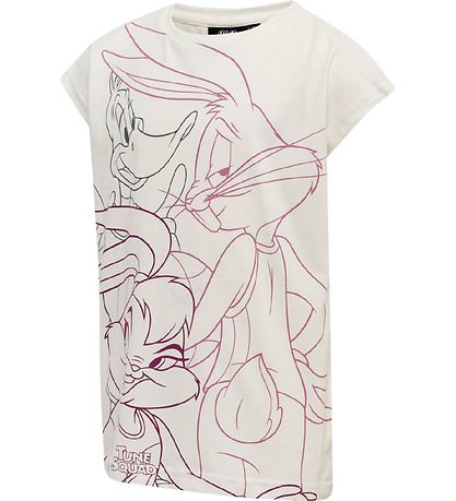 Hummel T-shirt - hmlSpace Jam Diez - Marchmallow Hummel T-shirt - hmlSpace Jam Diez - Marchmallow
