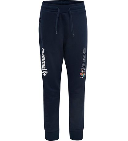 Hummel Sweatpants - hmlSpace Jam On - Navy m. Print Hummel Sweatpants - hmlSpace Jam On - Navy m. Print