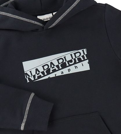 Napapijri Hættetrøje - Bob - Sort m. Støvet Grøn