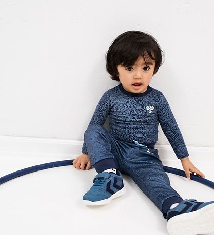 Body m/l Hummel - hmlBONGO - Bleu av. Motif Body m/l Hummel - hmlBONGO - Bleu av. Motif