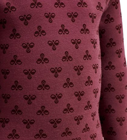 Hummel Body l/æ - hmlBAMBO - Uld - Mørk Rosa