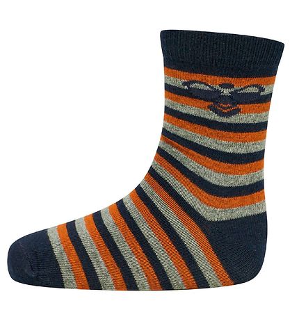 Hummel Strømper - 3-pak - HmlAlfie - Navy/Rusty Orange Hummel Strømper - 3-pak - HmlAlfie - Navy/Rusty Orange