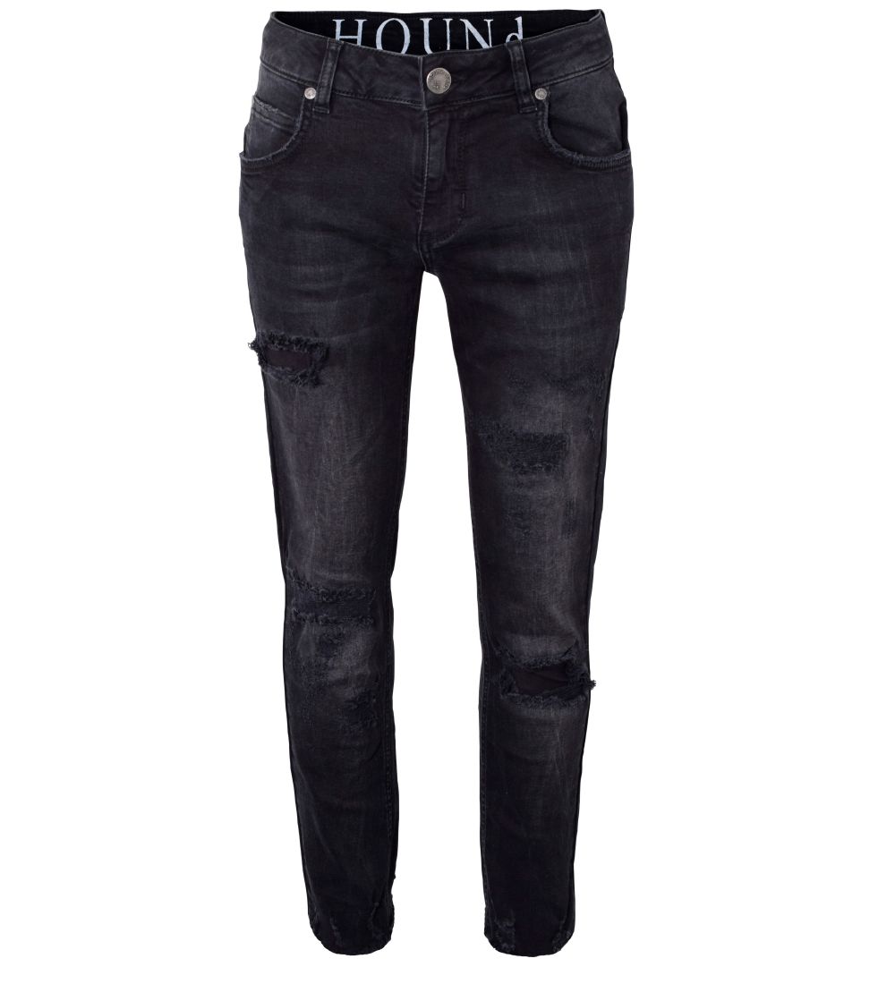 Hound Jeans - Breit - Zerstört Black Denim - Hound - 10 Jahre (140) - Jeans