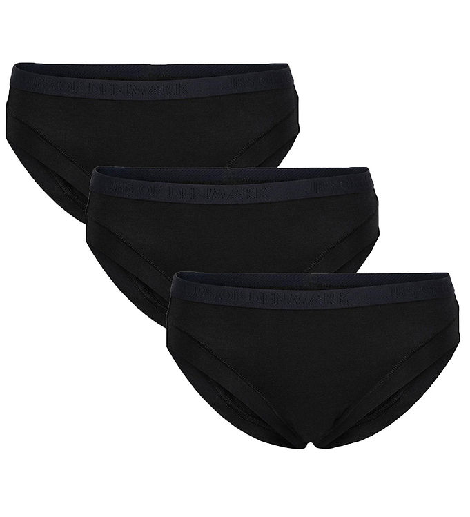 JBS Of Denmark 3-pak Bambus Trusser til Piger - Sort